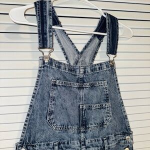 We The Free Blue Denim Overalls